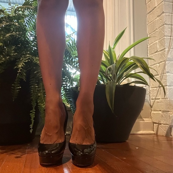 Jimmy Choo Cosmic 120 mm Black Patent Leather Heels Size 37 - Picture 11 of 12